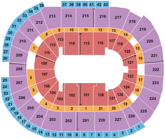 SAP Center Monster Jam Seating Chart