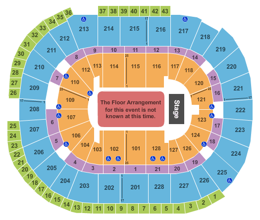 SAP Center Monster Jam Seating Chart